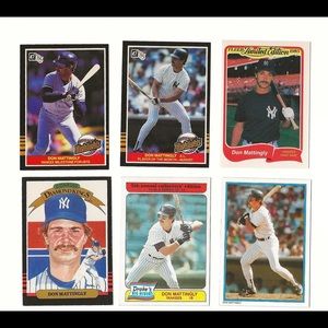 1985 Topps Drakes Donruss Fleer Don Mattingly New York Yankees Lot Diamond King